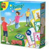 SES - Jump! Animals Elastieken - stevig elastiek met glitter - spinnerbord met draaibare pijl - 27 speelkaarten met sprongen