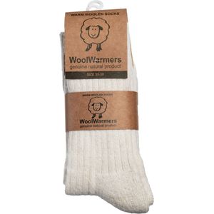 WoolWarmers - 405 - Wollen Sokken - Creme Wit - 2-Pack