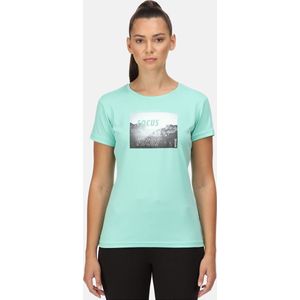 Het Regatta Fingal VI T-shirt met korte mouwen - dames - sneldrogend - vochtdoorvoerend - Groen