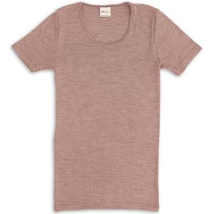 Dames onderhemd korte mouwen van merinowol en zijde