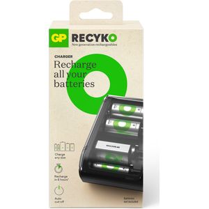 Oplader - Universeel - Laadt Tot 4 Accu's - Inclusief USB-Kabel
