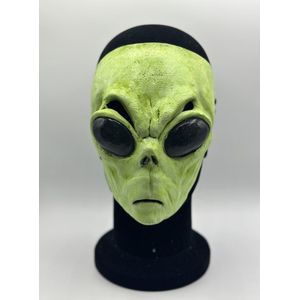 Groen Alien masker - buitenaards wezen masker - carnavals masker alien groen