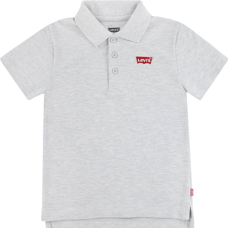 Levi's Lvb Back Neck Tape Polo 8ea893 Polo jongens, Licht grijsheather, 8 jaar