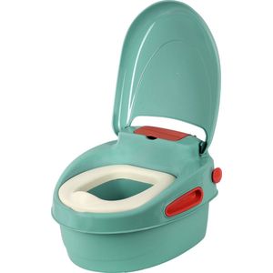 Housie 3-in-1 Plaspotje – Plaspotje kind – Potje peuter – Potje met deksel – WC potje peuter – WC Verkleiner – Opstapje - Groen