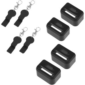 Autogordel Slot - 4 Stuks - Autogordelbescherming - Autogordelsloten - Gordelhouder Kinderen - Gordelslot - Kindergordelsloten - Kindergordelslot - Universeel - Geschikt om te Voorkomen dat Kinderen hun Veiligheidsgordel Losmaken - Zwart