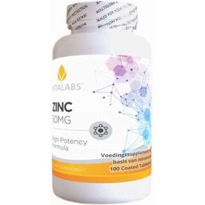 VitaTabs Zink - 50 mg - 100 tabletten - Mineralen