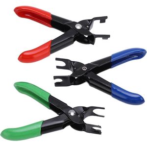 3-delige brandstofleidingtang loskoppelen verwijdertang set - Ergonomische rubberen gecoate handgrepen - Universeel voor benzine-dieselauto