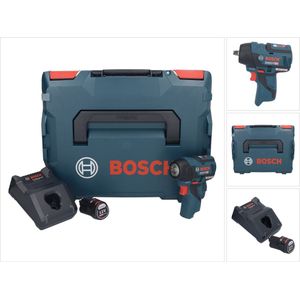 Bosch GDS 12V-115 Professionele accu-slagmoersleutel 12 V 115 Nm 3/8"" borstelloos + 1x oplaadbare accu 2.0 Ah + lader + L-Boxx
