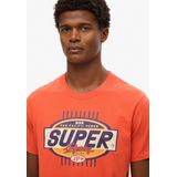 Superdry - Gasoline Graphic Relaxed T-shirt - Katoen - Korte Mouwen