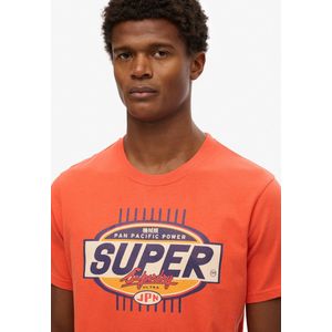 Superdry - Gasoline Graphic Relaxed T-shirt - Katoen - Korte Mouwen