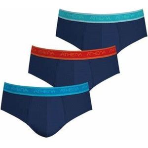 Heren - slip - 3-pack Pima Katoen Rio Slips - Zwart - onderbroek - heren ondergoed slip - natuur katoen - biologisch katoen - Athena - M