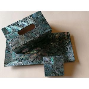 tissuebox tissuehouder tray schaal onderzetters zakdoekhouder