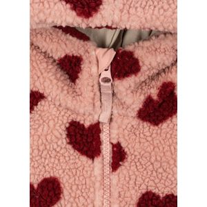 Konges Slojd Jody Teddy Hoodie Grs Jassen Meisjes - Winterjas - Roze - Maat 80