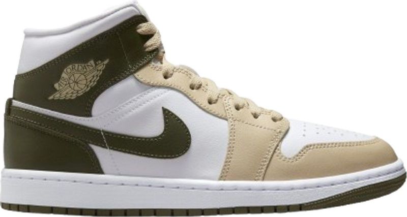 Jordan - 1 Mid - Schoenen - Wit - Polyester