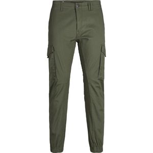 JACK&JONES PLUS JPSTPAUL JJFLAKE CARGO OLIVE N. NOOS PLS Heren Broek - Maat W40 X L34