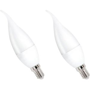 Spectrum - LED Kaarslamp - Warm Wit - E14 - 8W - 230V - 710 Lumen - 2 stuks