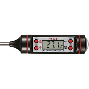 DrPhone TP101 Pro Edition - Thermometer - Keukenthermometer - RVS - Voedsel Melk, Vlees, BBQ, Water, Zwart Rood - Oven