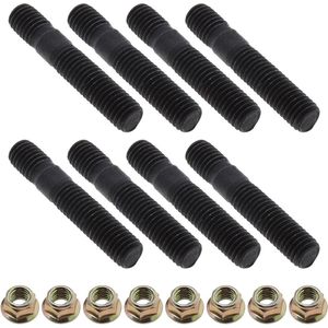 Uitlaatspruitstuk boutenset M8x45mm - 8 stuks met moeren