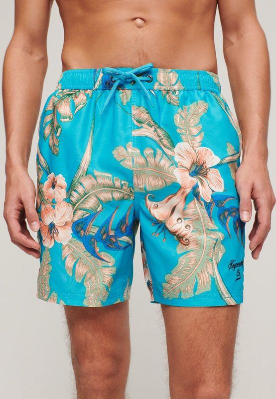 Superdry - Zwemshort - Hawaii-print - 43 cm - Relaxed Fit