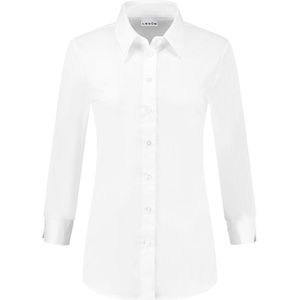 Ledûb damesblouse wit 3/4 mouw