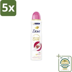 5 x Dove Deodorant Spray - Granaatappel & Citroenverbena - 150 ml - Grootverpakking - Dove Deodorant Spray - Anti-Transpirant - Zweetbehandeling - Geurbeleid - Okselhuid Verzorging