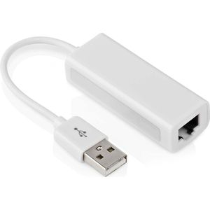 USB 2.0 netwerkadapter - High Speed - 100 Mb/s - Windows - Wit - Allteq