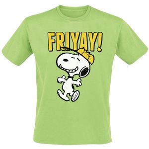 Peanuts Snoopy - Friyay Unisex T-shirt - groen - S