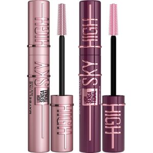 Maybelline New York - Duo Lash Sensational Sky High Mascara - Very Black + Burgundy Haze - Lengte Mascara - 7,2ml X2