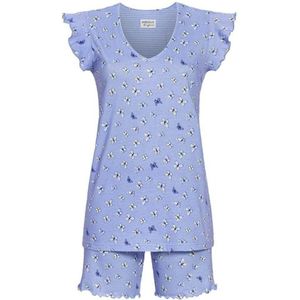 Ringella Pyjama korte broek - 232 Blue - maat 40 (40) - Dames Volwassenen - 100% katoen- 4261318-232-40