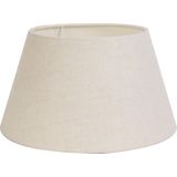 Light & Living Drum Lampenkap Livigno - Eiwit - 40x30x22cm - voor Tafellampen, Staande lamp