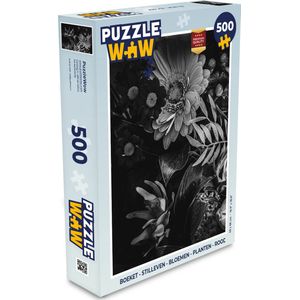 Puzzel Boeket - Stilleven - Bloemen - Planten - Rood - Legpuzzel - Puzzel 500 stukjes