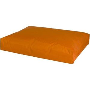 Losse hoes hondenkussen nylon oranje maat 75x55x10 cm