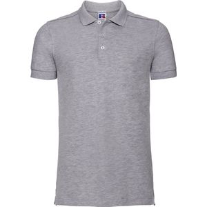 Men's Stretch Poloshirt 'Russell' Light Oxford - L
