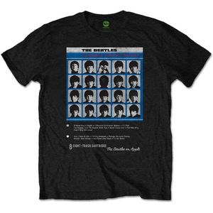 The Beatles - Hard Days Night 8 Track Heren T-shirt - XL - Zwart