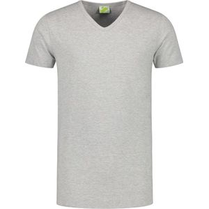 L&S T-shirt V-neck cot/elast SS for him