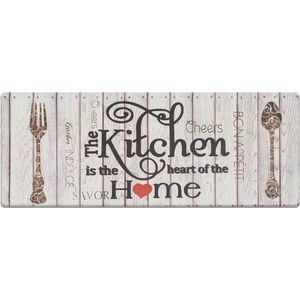 Keukenloper keukenmat, 44 x 120 cm, pvc, antislip, waterdicht, onderhoudsvriendelijk, anti-vermoeidheid, keukentapijt (kitchen home)