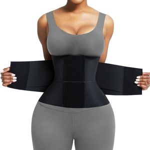 Vitdipy - Waist Trainer - Korset - Maat XXL - Snel afvallen - Shapewear Korset - Buikband zwangerschap - Zweetband buik - Afslanken - Shapewear - Corrigerend ondergoed - Zwart