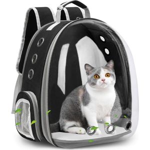 Rugzak Voor Huisdieren - Transparant - Draagtas Kat - Transport tas - Draagtas hond - Reistas kat - Draagmand kat - Rugzak kat - Draagzak kat