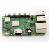 Raspberry Pi 3 Model B+ - Moederbord - 1 GB RAM - Draadloos LAN - Quad-core 1,4 GHz