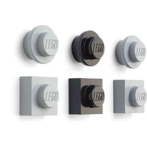 LEGO - Magneet Set van 6 Stuks WebOnly Verpakking - Kunststof - Multicolor