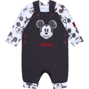 Grijze tuinbroek + Mickey Mouse rompertje DISNEY