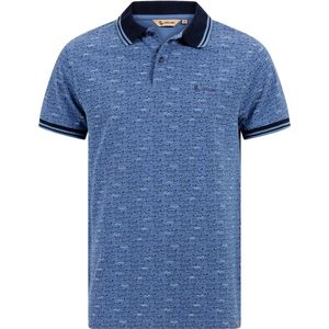 Life Line Poloshirt Uri blue - pique - heren - KM - XXL