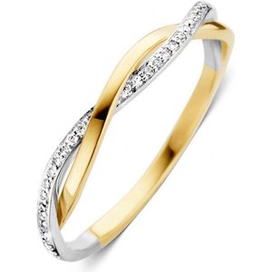 Ring bicolor briljant 0.10 crt.