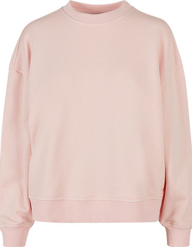 Ladies Oversized Crewneck Sweater met ronde hals Pink