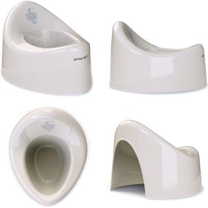 Kinderpotje Shell, antislip kindertoilet, kindertoilet, nachtpot voor kinderen/wc-bril, potje meisjes, anatomis kinderpotje jongens, babyaccessoires Grijs