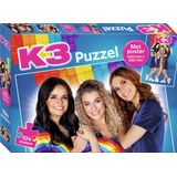 K3 puzzel - met poster 40 x 60 cm - 104 stukjes