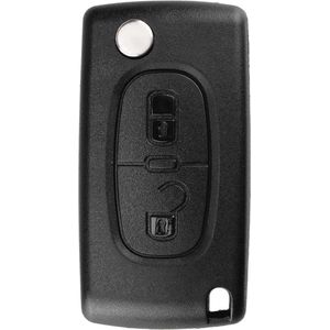 XEOD Autosleutelbehuizing - sleutelbehuizing auto - sleutel - Autosleutel / Geschikt voor: Peugeot 2 knops HU83 CE0536