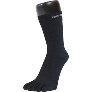 TOETOE Outdoor Mid-Calf Wollen teensokken - Zwart - 44-47