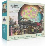 New York Puzzle Company Trains Across America - 1500 pieces