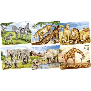 Mini-puzzel Afrikaanse dieren